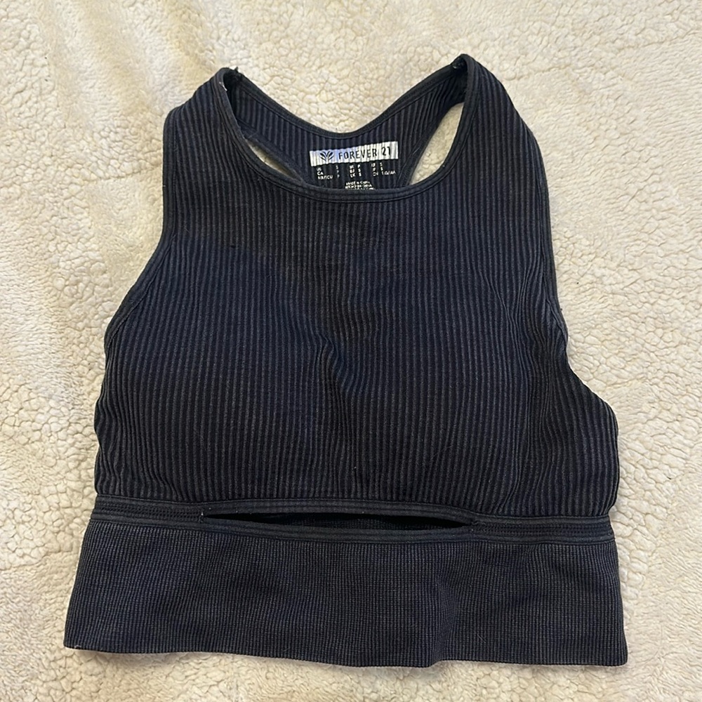 Forever 21 Grey Crop Top